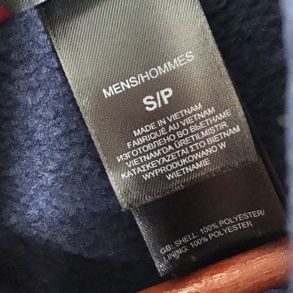 The North Face Gordon Lions 1/4 Zip Fleece Pullover in Navy Size Small. - Picture 9 of 10